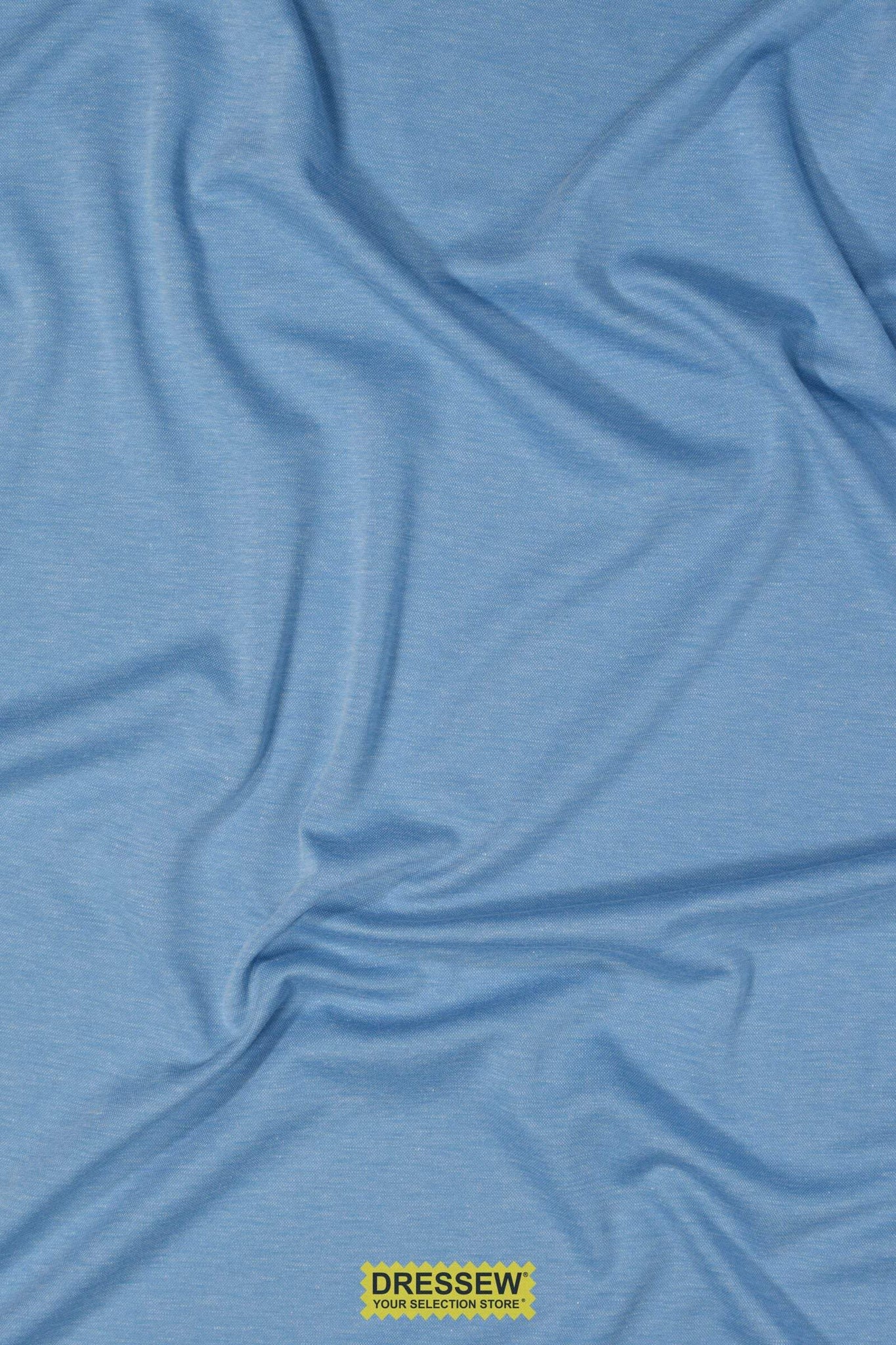 Fine Pique Knit Light Blue Melange
