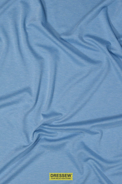 Fine Pique Knit Light Blue Melange