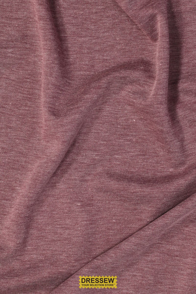 Fine Pique Knit Maroon Melange