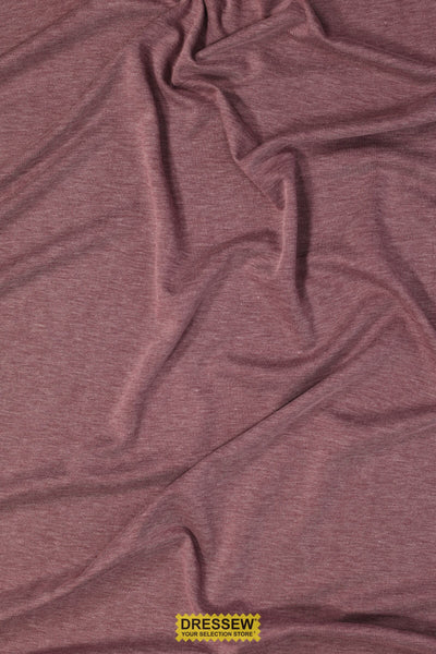 Fine Pique Knit Maroon Melange