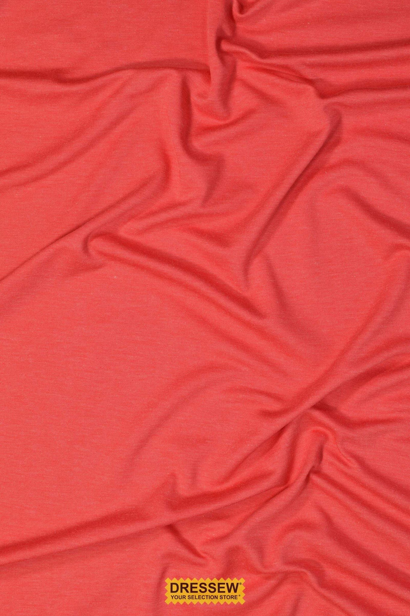 Fine Pique Knit Red Melange
