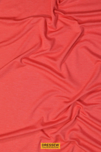 Fine Pique Knit Red Melange