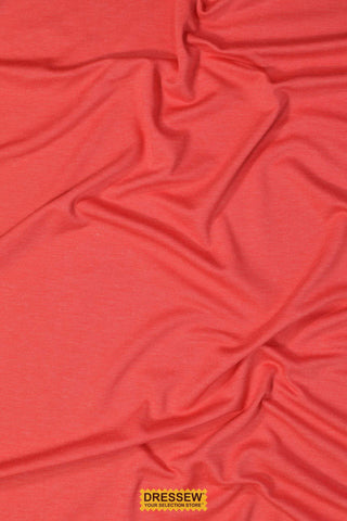 Fine Pique Knit Red Melange