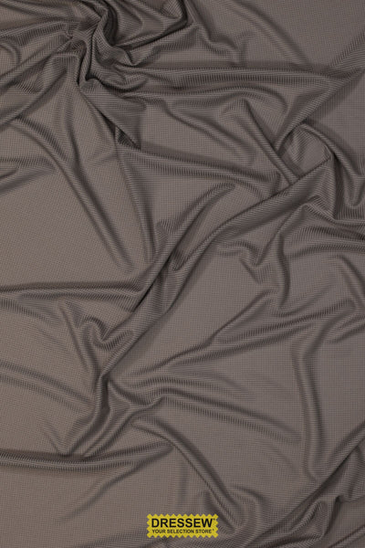 Fine Shadow Stripe Knit Grey