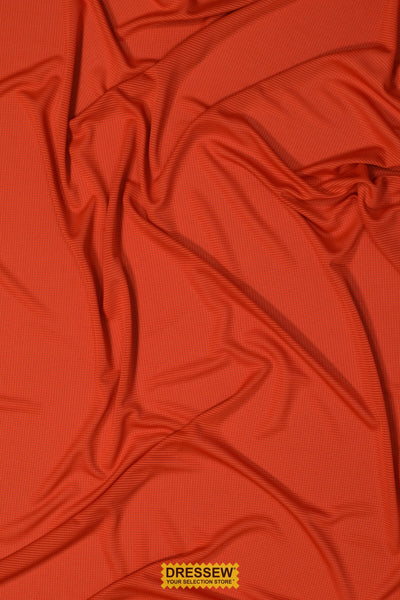 Fine Shadow Stripe Knit Rust