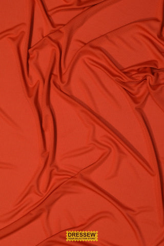 Fine Shadow Stripe Knit Rust