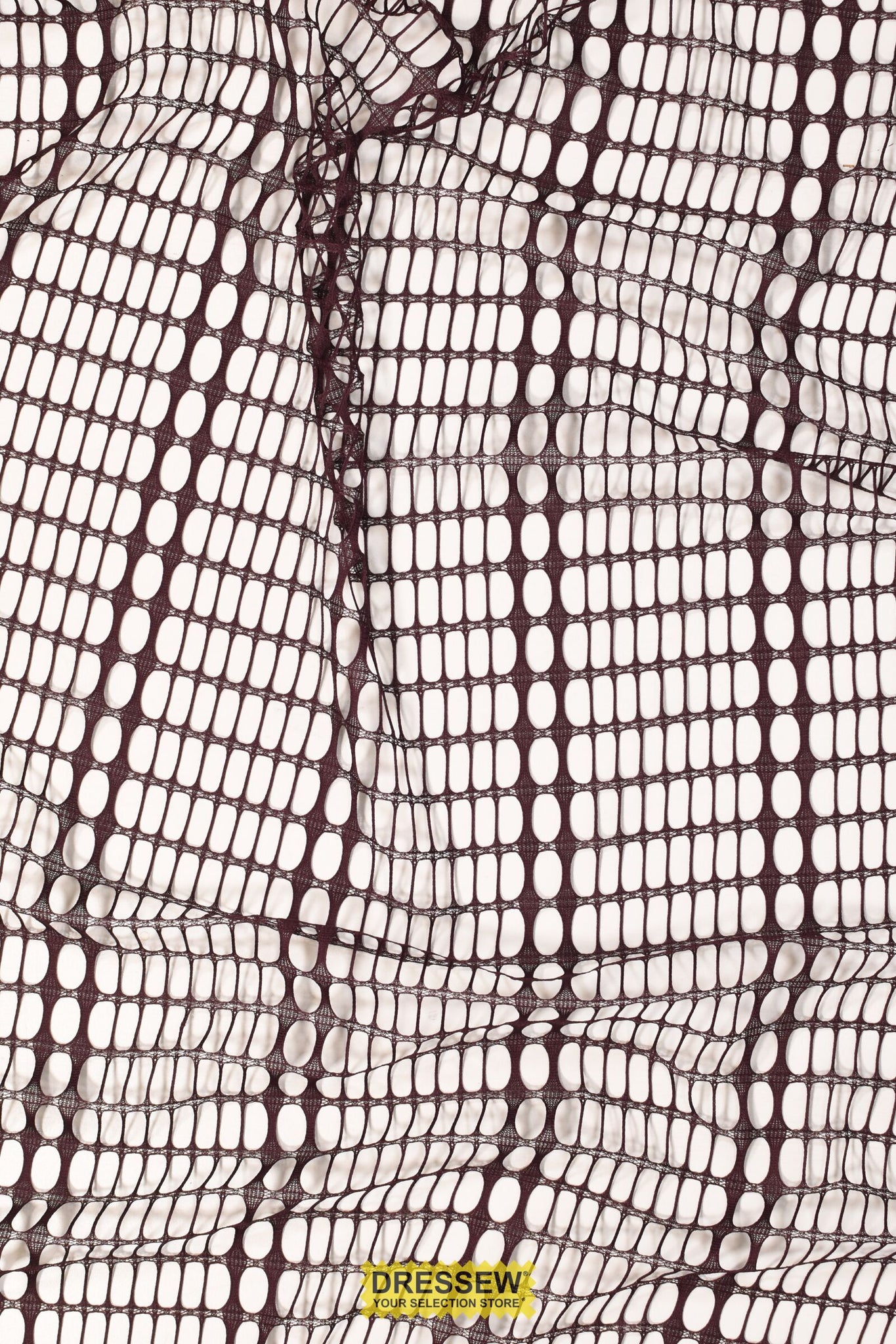 Fishnet Drapery Eggplant