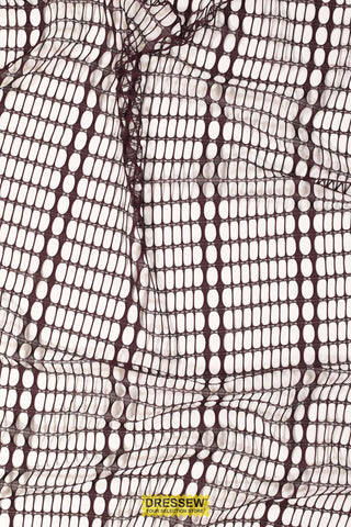 Fishnet Drapery Eggplant