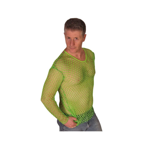 Fishnet Shirt Adult Neon Green