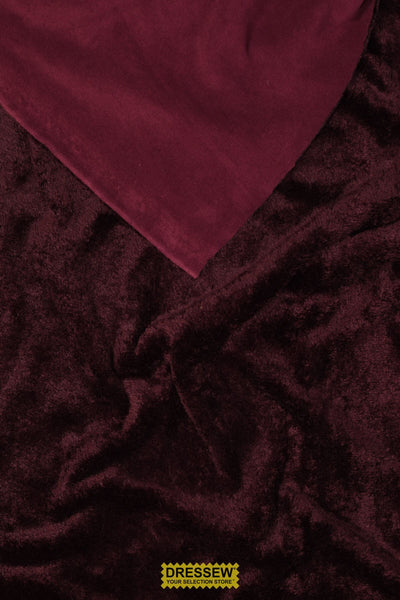 Fleece Back Furry Knit Wine