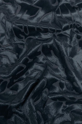 Floral Burn-Out Velvet Marine