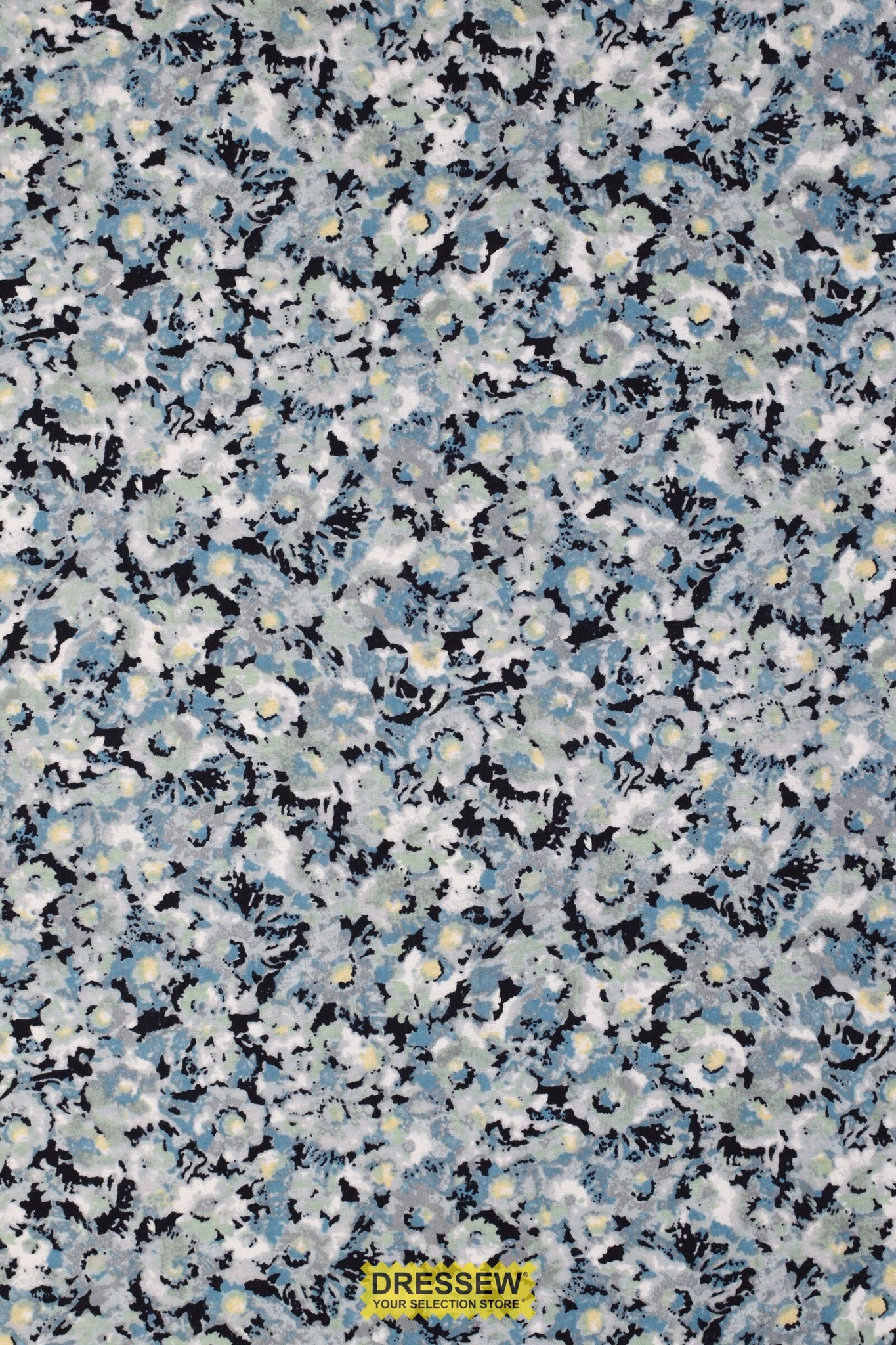 Floral Flannelette Blue / Seafoam