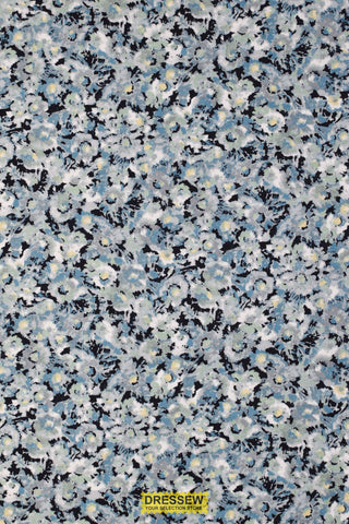 Floral Flannelette Blue / Seafoam