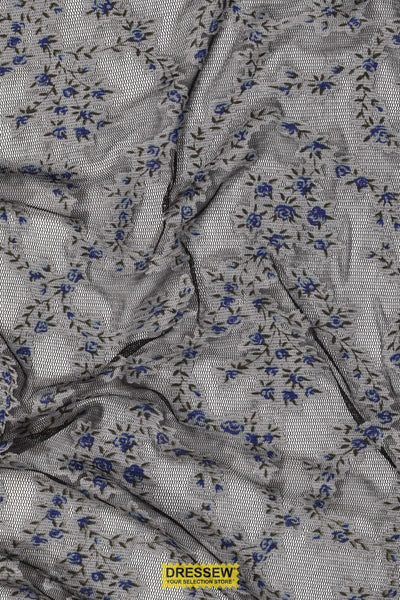 Floral Mesh Black / Grey