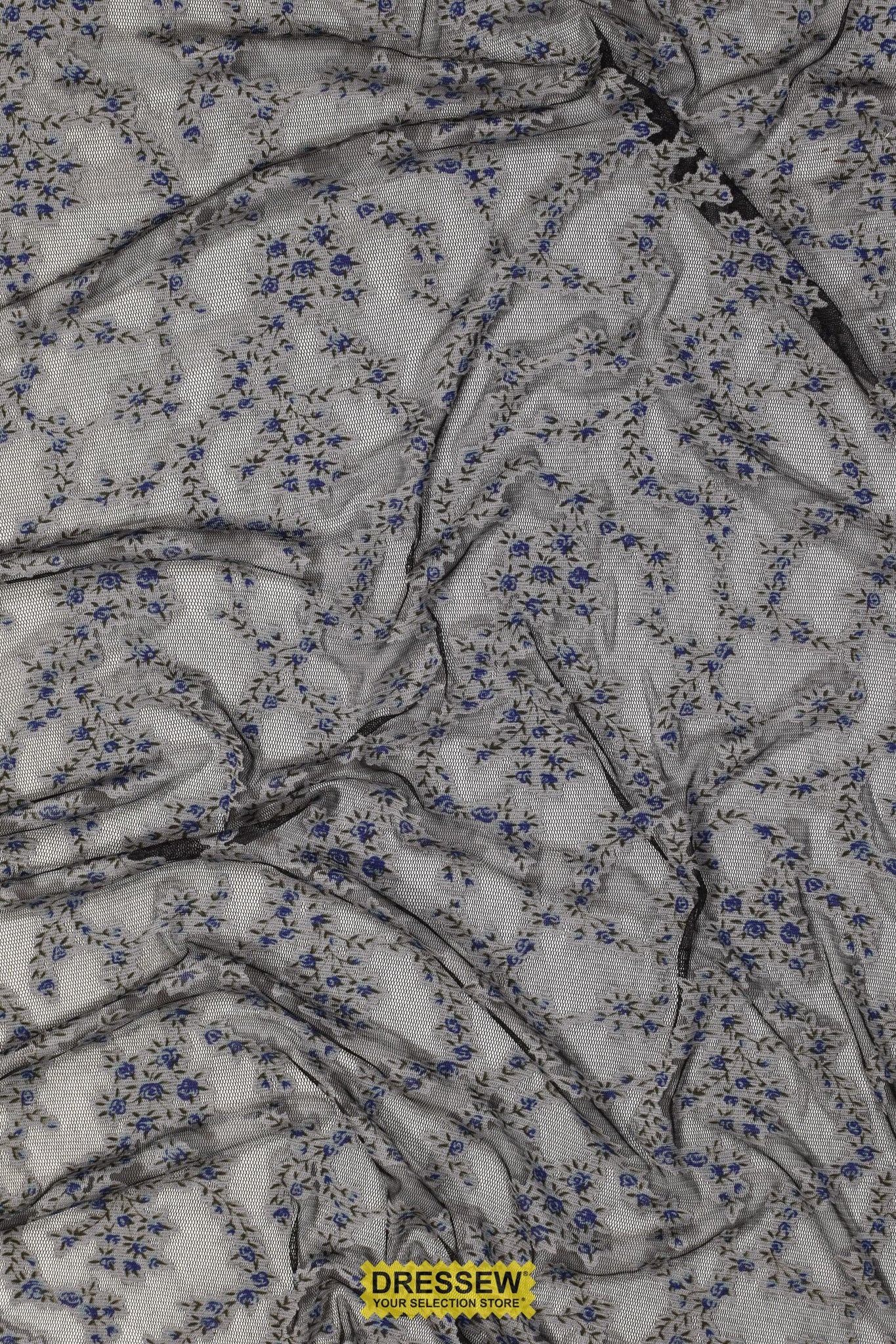 Floral Mesh Black / Grey