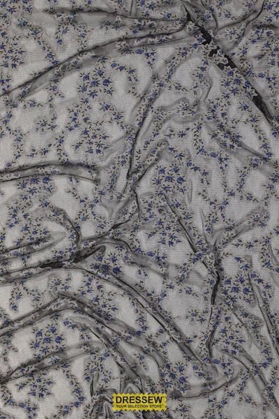 Floral Mesh Black / Grey