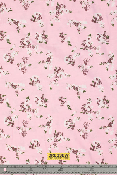 Floral Spray Flannelette Pink / Multi