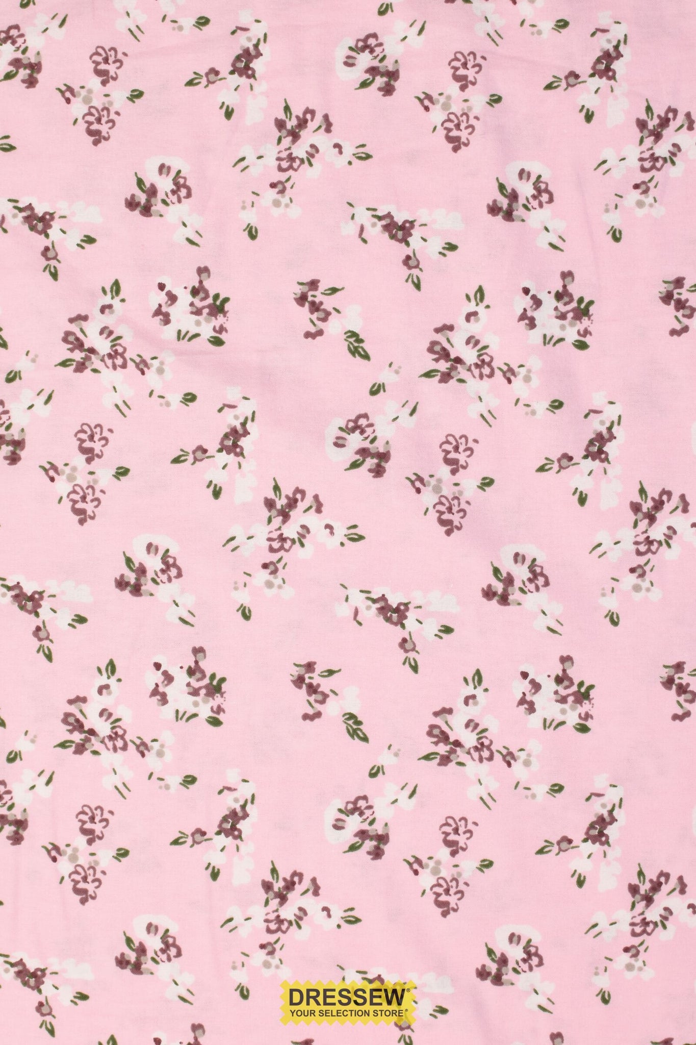 Floral Spray Flannelette Pink / Multi