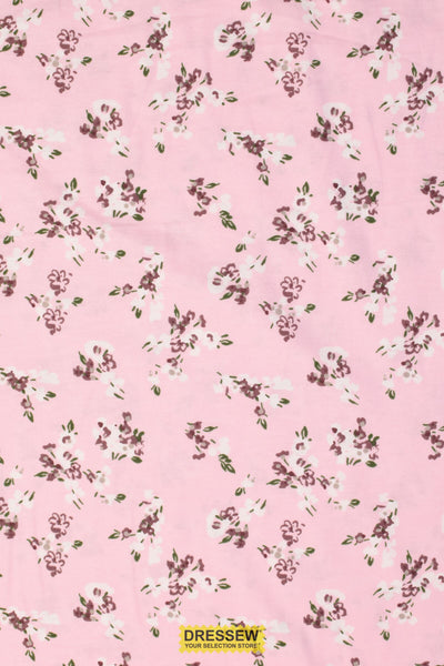 Floral Spray Flannelette Pink / Multi