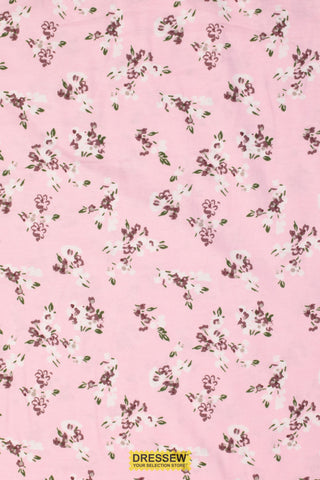 Floral Spray Flannelette Pink / Multi
