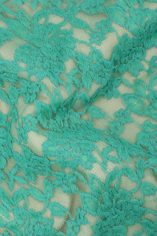 Florence Double Scalloped Stretch Lace Jade