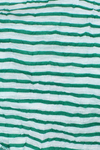 Florence Stripe Knit Emerald / White