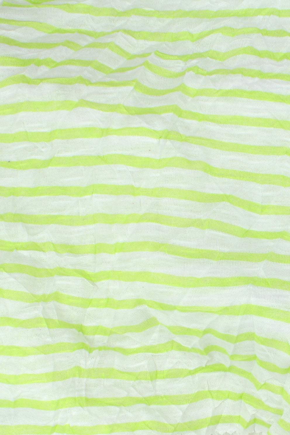 Florence Stripe Knit Limette / White