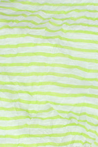 Florence Stripe Knit Limette / White