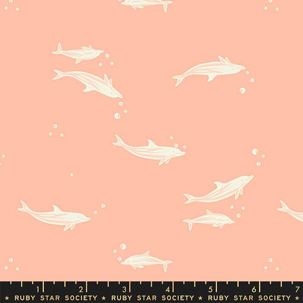 Florida Volume 2 Dolphins By Sarah Watts Of Ruby Star Society For Moda Peach
