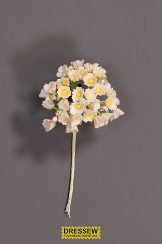 Flower Bunch - Case of 144 - White Multi