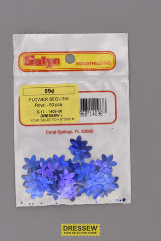 Flower Sequins Royal