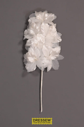 Flower Spray - Case of 48 - Pure White