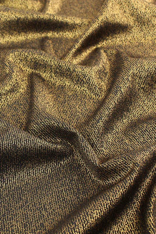 Foil Micro Rib Knit Black / Gold