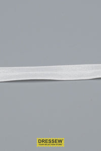 Fold Over Elastic 13mm White