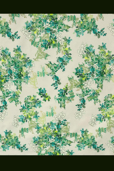 Foliage Stretch Poplin Green Mix