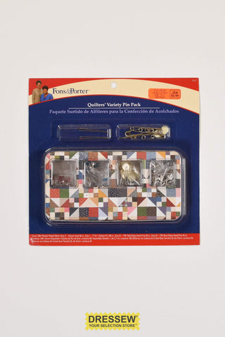 Fons & Porter Quilters Variety Pin Pack - 240 pieces