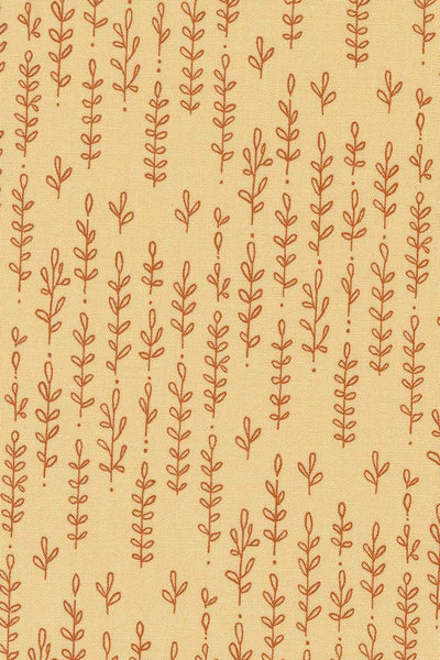 Forest Frolic Leafy Lines By Robin Pickens For Moda Butterscotch