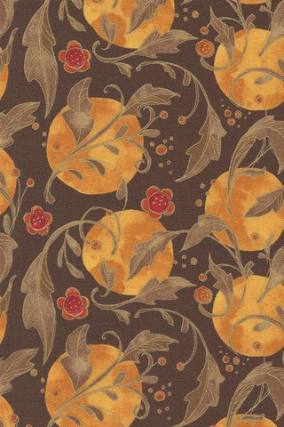 Forest Frolic Swirly Leaves By Robin Pickens For Moda Chocolate