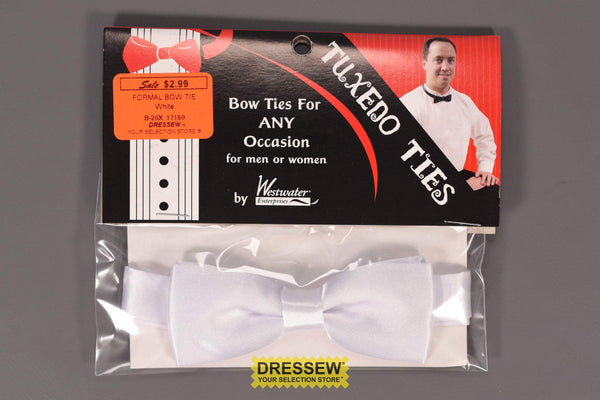 Formal Bow Tie White