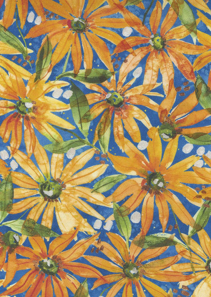 Fresh As A Daisy Digital Lazy Daisy By Create Joy Project For Moda Cobalt