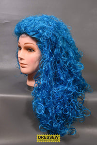 Frizzy Wig Kanekalon Fibre Neon Blue