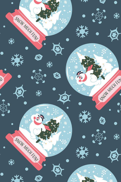 Frosty the Snowman Snow Globe Navy