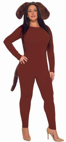 Full Body Unitard Adult - Extra Large Brown