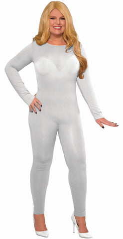 Full Body Unitard Adult - Extra Large White