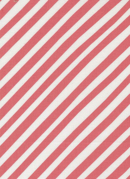 Funny Valentine Bias Stripes By Lizzy House For Moda Coral
