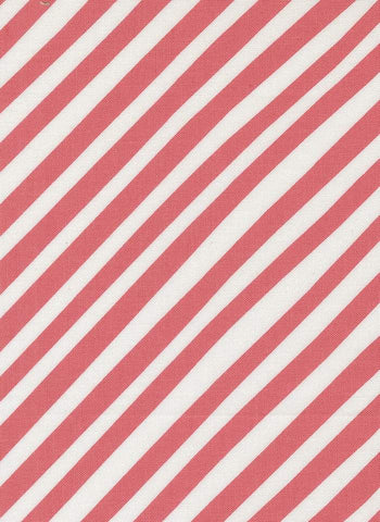 Funny Valentine Bias Stripes By Lizzy House For Moda Coral