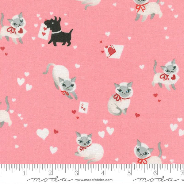 Funny Valentine Cats & Dogs By Lizzy House For Moda Ballerina