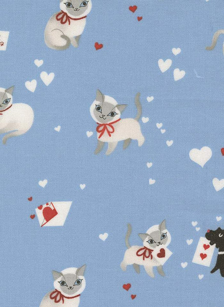 Funny Valentine Cats & Dogs By Lizzy House For Moda Sky