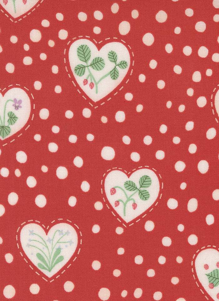 Funny Valentine Flower Hearts By Lizzy House For Moda Love