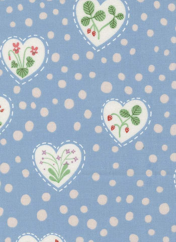 Funny Valentine Flower Hearts By Lizzy House For Moda Sky